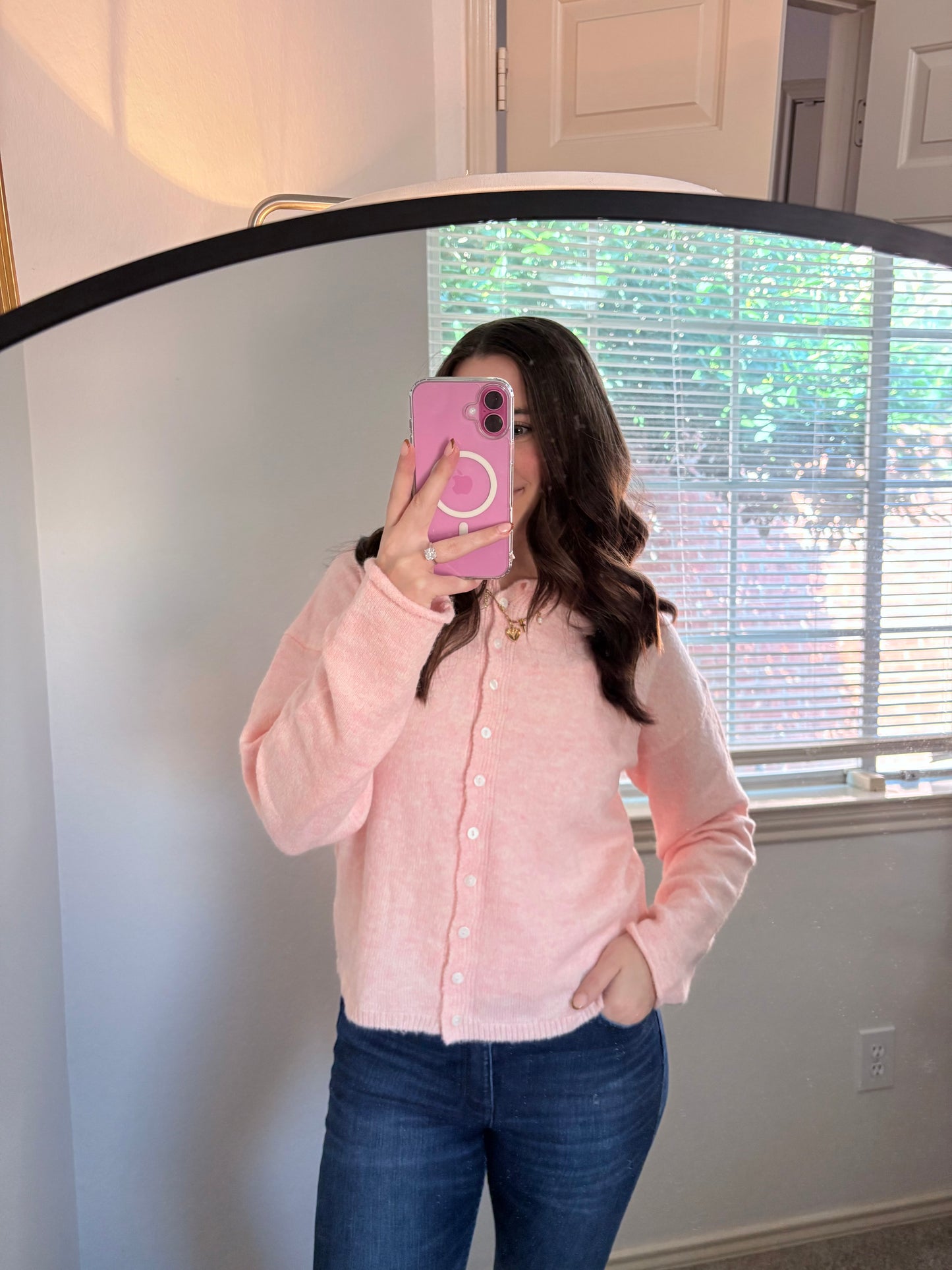 Essential Button Down Cardigan Top