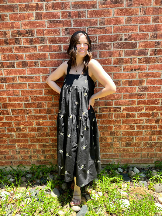 Midnight Floral Dress